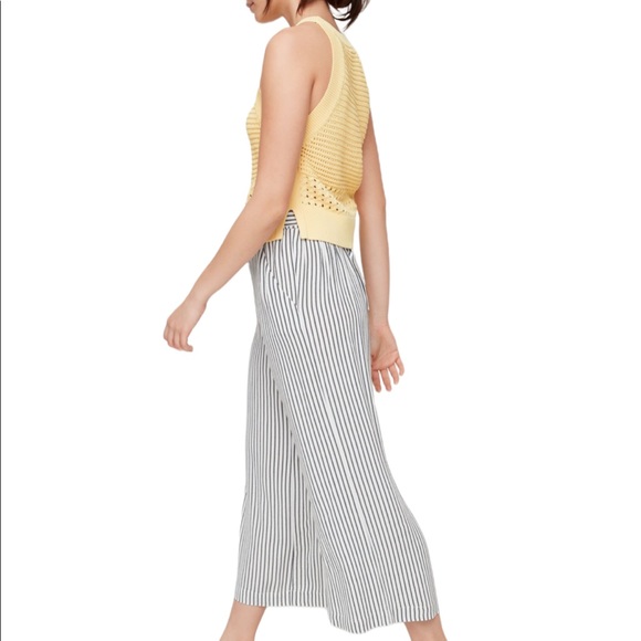 ARITZIA Wilfred Faun Pants in Black Stripe - Picture 4 of 11
